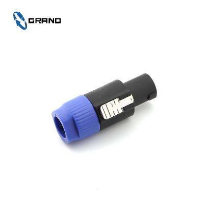 China Male Audio Microphone Cable 4pin Speaker Adapter Connector Plug Speakon Connector Adapter for sale