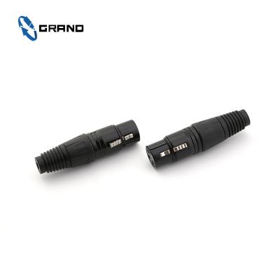 China Audio& Video xlr 3 black connector for audio equipment for sale