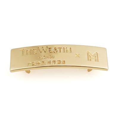 China Hotel Gift Box Custom Logo Metal Tag Customzied Shape Metal Private Label Box Packaging Te koop