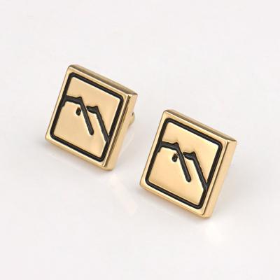 Cina Metal Logo Tag Design Zinc Alloy Plating Metal Rivet for Handbags Label in vendita