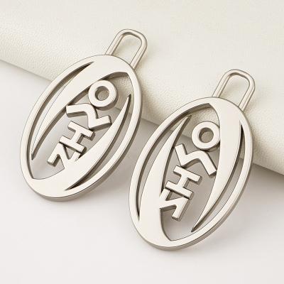 China Personalized Design Metal Zipper Puller with Custom Shape and Nickel-Free Plating for sale