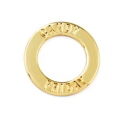 China Custom Engraved Logo Metal O Ring for Swimwear Eco-friendly and OEM/ODM Acceptable for sale