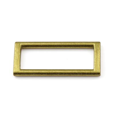 China Metal Bronze Rectangle Buckle for Backpacks OEB Color Nickel-free Polished plated 47mm for sale