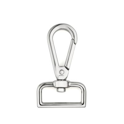 China Handbag Hardware Silver 25mm Swivel Eye Snap Hook for Leather Bag Attachment en venta