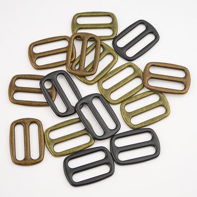 China 25mm Adjustable Slide Buckles for Straps 9 Colors Metal Alloy Adjuster Slider Buckle for sale