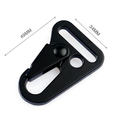 China 25mm Black Spring Metal Hook Buckle Clip for Bag Straps Convenient and Versatile en venta