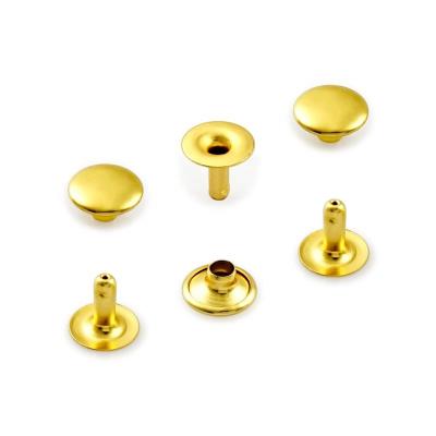 China Support 7 Days Sample Order Lead Time Iron Gold Single Cap Metal Rivet for Leather Bag for sale