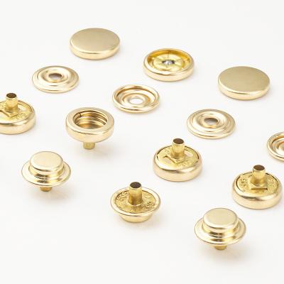 Cina Custom Snap Button 100% QC Pass 503 Brass Gold Flat Metal Press for Clothing Garment in vendita