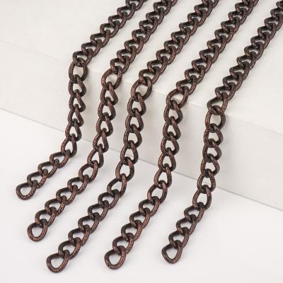 China Prevent Fade Handbag Customized Bag Chain High Grade Leather Chain Strap for Bag en venta