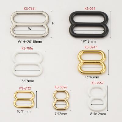 Cina Customized Sizes 8 Shape Slider Buckle for Swimwear and Underwear Bra Strap Adjuster in vendita