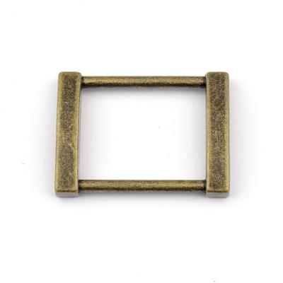 China High Grade Metal Bronze Buckle 25mm Zinc Alloy Antique Brass Buckle for Bags Overcoat for sale