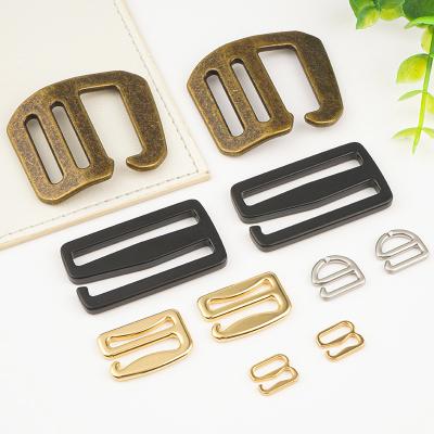 Cina Custom 9 Shape Bra Slider Buckle Metal G Hook Buckle for Underwear Accessories Hardware in vendita