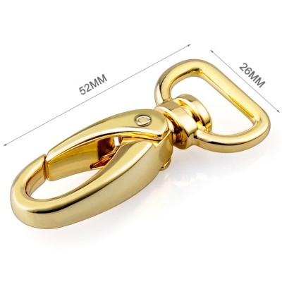 Cina Custom Gold Color D Ring Tail Metal Snap Hook for Eco-friendly Suitcase Manufacturing in vendita