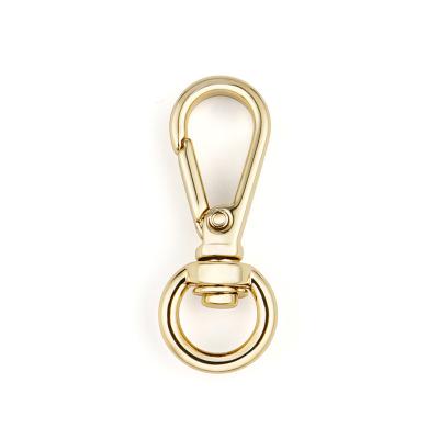 China Eco-friendly Golden Metal Spring Snap Hook for Fashion Dog Swivel Clasp Handbag Hardware for sale