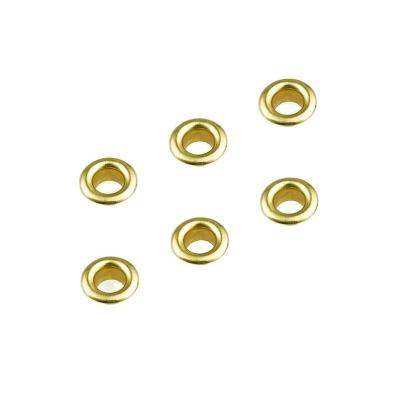 China Environmental Electroplating Iron Plated Gold Metal Eyelet for Garment Shoes Clothing zu verkaufen