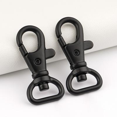 China 13mm Claw Clasp Snap Hook Black Eco-friendly Swivel Hook Clip for Lanyard Bag 1/2