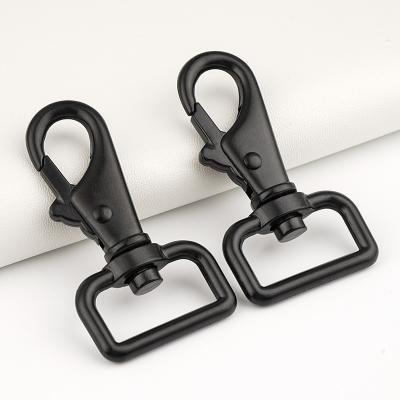 Cina OEM/ODM Welcome 1 Inch Swivel Snap Hook Dog Leash Design Black Dog Clip Hook 25mm Metal for Handbag in vendita