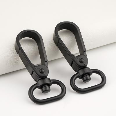 中国 Metal Bag Strap Swivel Spring Hook 20mm Black Alloy Snap Hook for Handbags Lanyard 販売のため