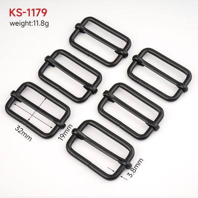 China 32mm Rectangular Metal Adjustment Buckle for Backpack Handbag DIY Triglide Sliders for sale