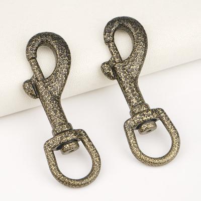 China Customized Logo 13mm Eye Bolt Swivel Snap Hooks with Antique Brass Swivel Clasp Hook for sale