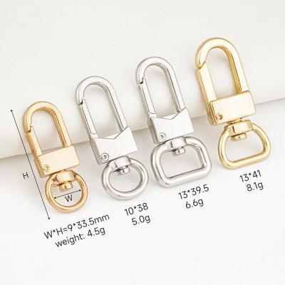 China Shinny Surface Bag Hardware Custom Snap Hook for DIY Accessories 13mm Strap Purse Clasp for sale