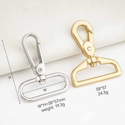 China 1.5 Inch Swivel Lobster Claw Clasp Zinc Alloy Snap Hook for Webbing Strap Connection for sale