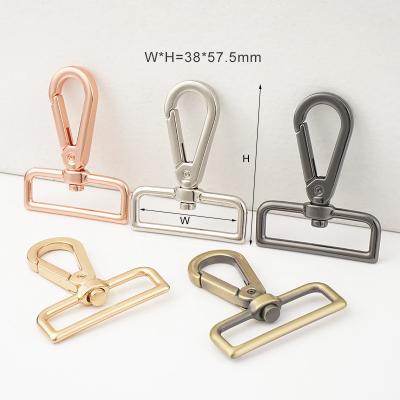 China Customized Logo 5 Colors 1.5 Inch Metal Bag Swivel Snap Hook for Handbag Accessories for sale