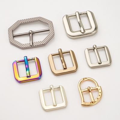 China Customized Logo Metal Pin Belt Buckle Different Styles and Sizes for Fashion Shoes for sale