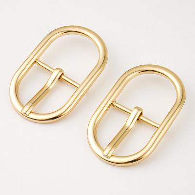 China Custom 20mm Gold Metal Pin Belt Buckle for Fashion Women's Clothing for sale