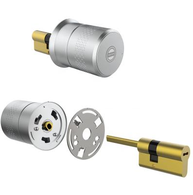 China TTlock TThotel Airbnk M520 motorized cylinder automatic knob TTlock TThotel Airbnk M520 motorized cylinder knob automatic door lock cylinder with fingerprint controller to open for sale