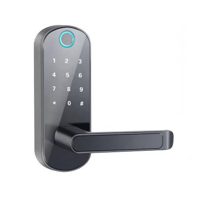 China 2020 Tuya 2021 New Technology New Home Apartment WiFi Entry Door Lock Tuya WiFi Keyless Code Fingerprint Keyless Door Lock Tuya 2021 With APP Unlock for sale