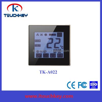 China Touch Screen Thermostat AC Control Panel Switch Central Air Conditioning Coil Thermostat Panel Temperature Control Switch for sale