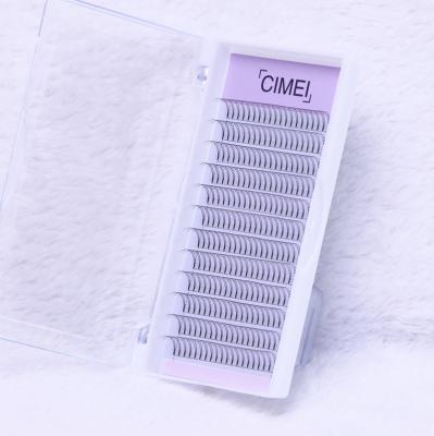 China Wholesale Natural Long 2D 10D 20D Pre Made Fans Eyelash Extensions Russian Volume Lash Premade Volume Fans Customized Style Individual Lashes for sale