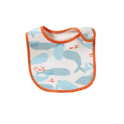 China Adjustable Triangular Organic Cotton Baby Bandana Drool Absorbent Bibs Washable Bibs 100% OEM Printed Baby Bibs Cotton for sale