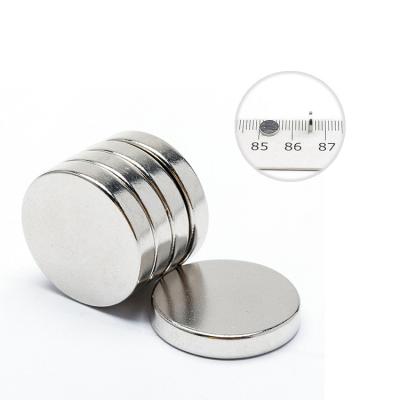 China Industrial Magnet China Manufacturer Strong Powerful Ultra Round Thin Cylinder Magnet Fridge Magnets for sale