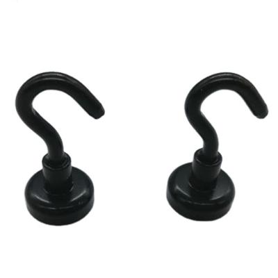 China High Quality Industrial Magnet Metal Hook Black Magnet For Magnetic Dishcloth Holder for sale