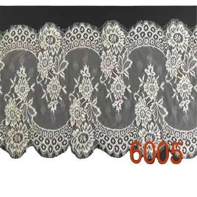 China Nylon Mesh Lace Bra Have Elastic 33cm X300 cm Memory Lace New Products 100% Eyelash Nylon Skirt Fabric for sale