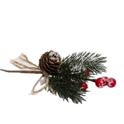 China Foam New Product Artificial Berries Decoration Pine Needles Flower For Christmas for sale