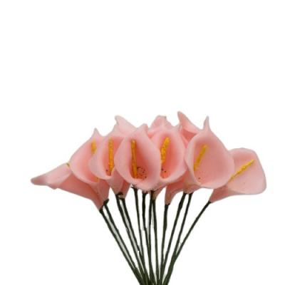 China Wholesale PE Flower Mother's Gift Artificial Flower Calla Lily For Indoor Decoration for sale