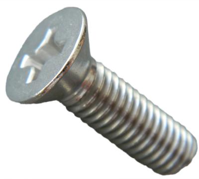 China Flat ASME B18.6.3 100 Degree Flat Countersunk Head Cross Recessed Machine Screw for sale