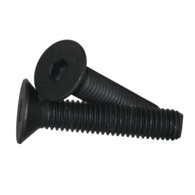 China ASTM F835 ASTM F835 Black Oxide Finish Alloy Steel Hex Drive Socket Flat Cap Screw for sale