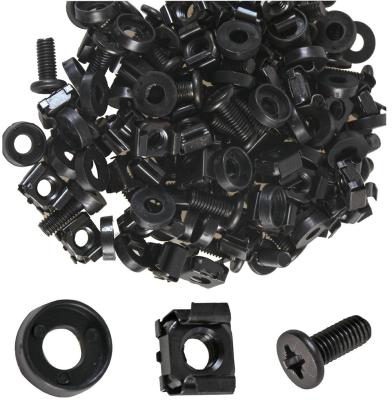 China Healthcare Black M6 Cage Nut, Screw & Gasket Set - 50 Piece Pack for sale