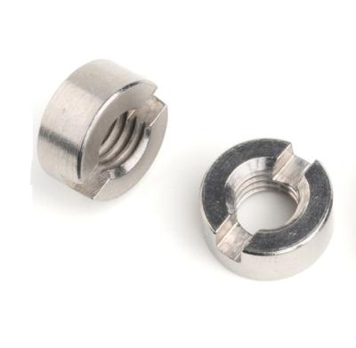 China DIN 546 General Industry Class 5 Plain End Steel Round Slotted Nut for sale