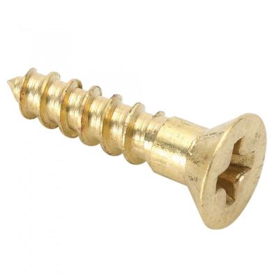 China DIN 7997 7997 Brass Flat Head Wood Screws for sale