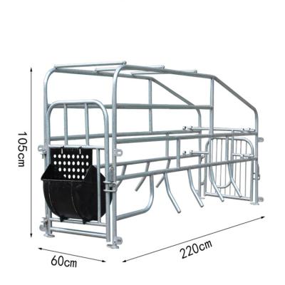 China Farms Seed Gestation Bed Galvanized Hog Crates Pen Pig Flooring Stall Farrowing Bed Sow Farrowing Equipment For Sale for sale