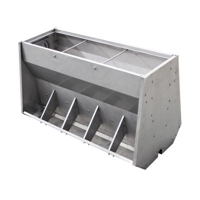 China Pig Fatten System Customize Stainless Steel Pig Feeder Through Water Metal for sale