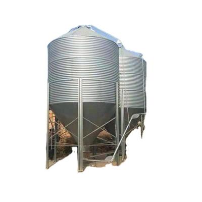 China Pig Farm Silo Trash Bin Tank Feeding Barn Factory Price Hot Galvanized Poultry Farm Pig Chicken Storage Plate for sale