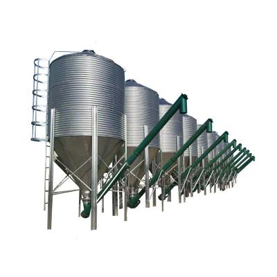 China Animal Feed Storage Hog Farm System Silo 8 Ton Feed Bins For Poultry And Livestock Food Storage for sale