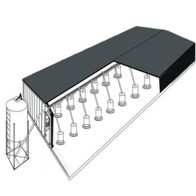 China Poultry Farm Chicken Feeding Automatic Broiler / Chicken / Poultry Pan Feeding Line for sale