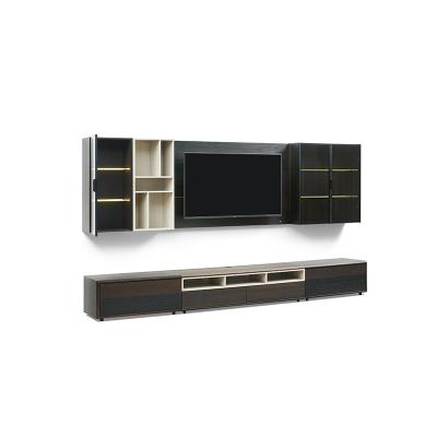 China 7 PCS Minimalist Luxury Antique Living Room Cabinet and TV Stand Furniture for sale